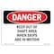 Signmission OSHA Danger Sign, 18" Height, 24" Width, Keep Out Of Shaft Area When Skips Are In Motion, Landscape OS-DS-D-1824-L-2490 - alternate 1
